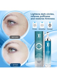 Dongyu Dongyu Caffeine Eye Cream for Dark Circles: Under Eye Serum for Puffiness Bags Daily Care before Dates Parties Women Men  - Image 5