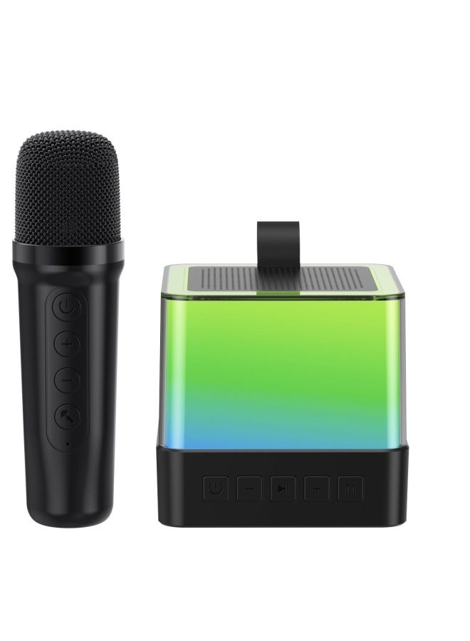 نيوترل ميكروفون بلوتوث كاريوكي متكامل مع إضاءة K12k30، ميكروفون منفصل للاستخدام الخارجي، مجموعة KTV للأطفال والعائلات - Image 1