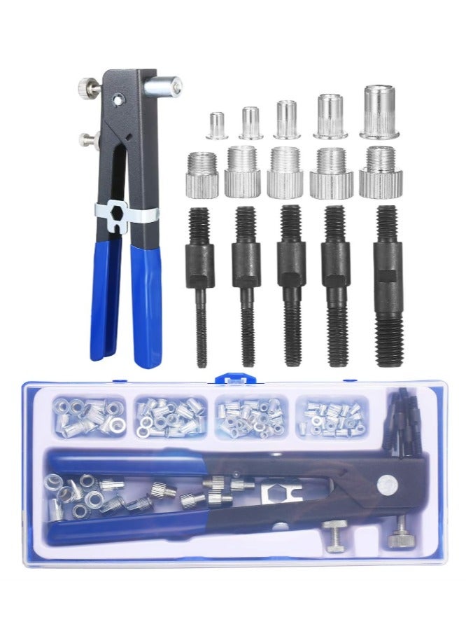KIIUMI 86 PCS Rivet Nut Tool Kit Set With Storage Box  Blue/Black/Silver - Image 1
