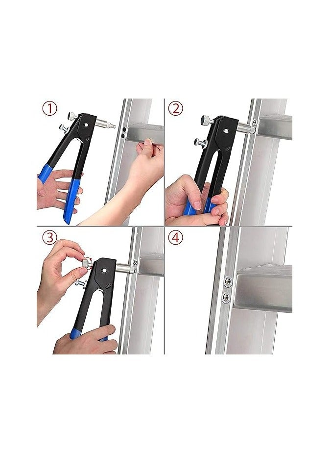 KIIUMI 86 PCS Rivet Nut Tool Kit Set With Storage Box  Blue/Black/Silver - Image 4