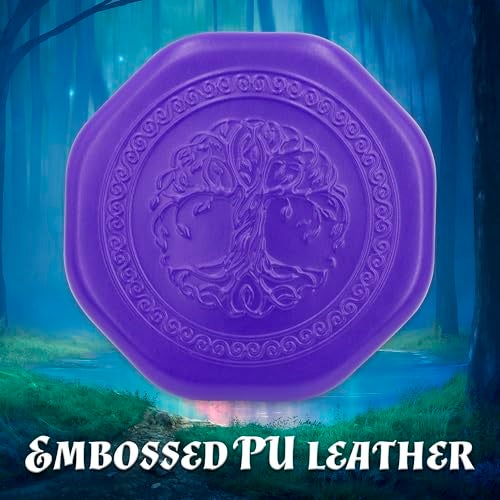 CASEMATIX Dice Tray and Dice Storage Case for Up to 115 RPG Dice  Dice Tray for Rolling with Magnetic Snaps Embossed Tree of Life Design and NonScratch Interior for Random Rolls Dice Protection - Image 5