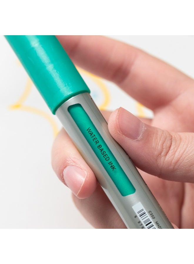 Dmast Deli Dmast EC350 Acrylic Marker Set – 6 Metallic Colors, Tip 2mm, Strong Coverage, Waterproof, Works on Multiple Surfaces - Image 4