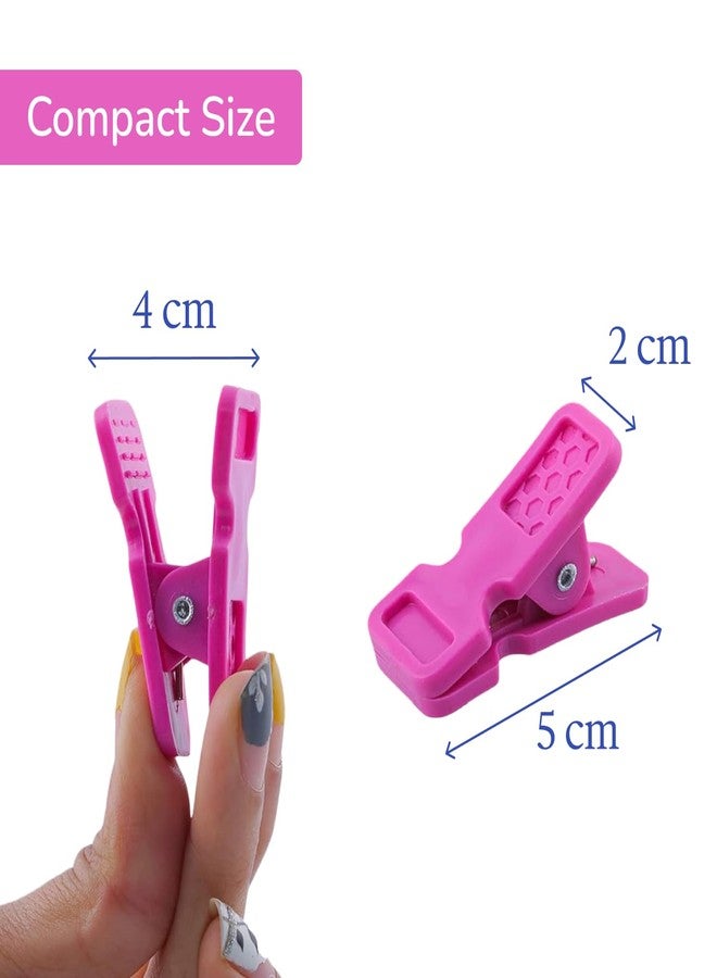 GRIPNOVA 24 Pcs Premium Cloth Clips for Drying Clothes | Heavy-Duty Multipurpose Clothes Pegs (Rainbow Clip) | Strong, Durable Clips for Indoor & Outdoor Use (Medium Size, 24, Piece) - Image 2