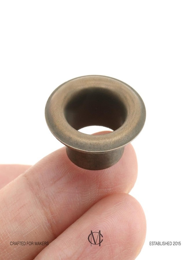 CRAFTMEMORE 1/2" (13 MM) Hole 50 Sets Grommets Eyelets with Washers for Leather, Tarp, Canvas (Antique Brass) - Image 4