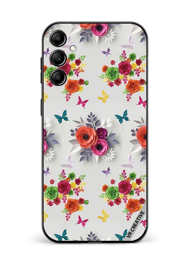 VR CREATIVE Protective Case Cover For Samsung Galaxy A14 5G/A14 Flower Design Multicolour - Image 1