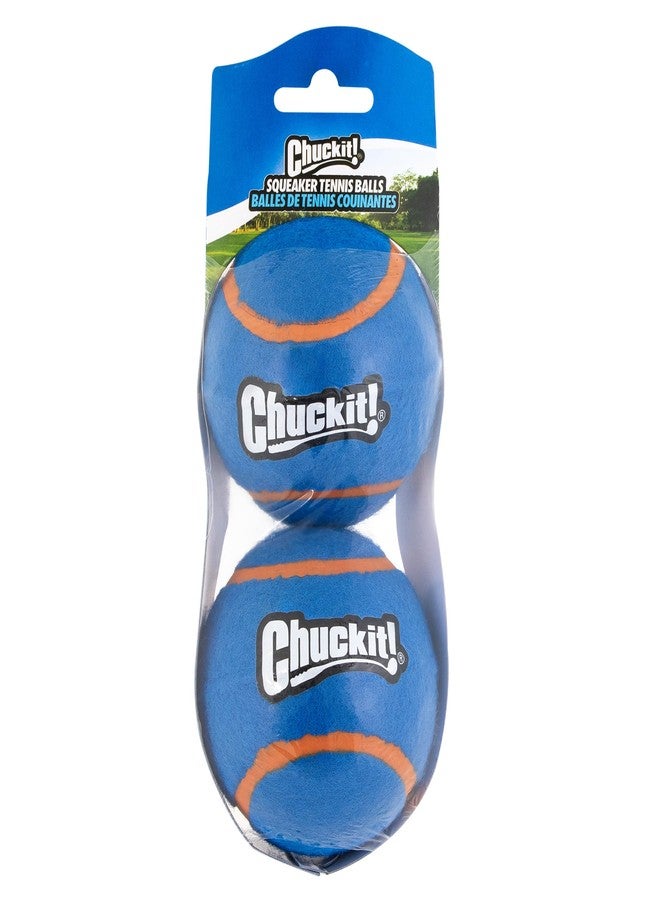 ChuckIt! Squeaker Tennis Ball Dog Toy, Large (3 Inch Diameter) Pack of 2, for Breeds 60-100 lbs - Image 2
