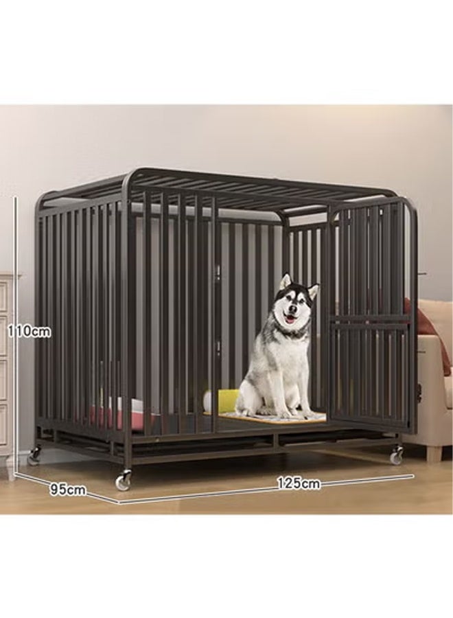 keke Stackable Heavy Duty Luxury Foldable Pet Cage with Wheels and Door - Image 1