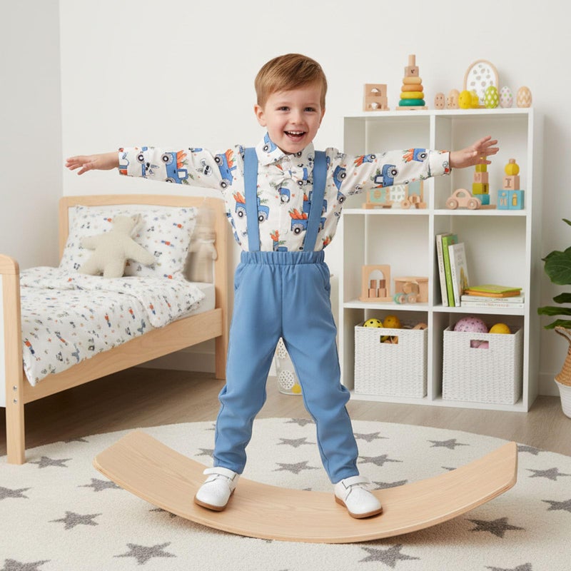 Rourufy Toddler Boy Easter Outfit Truck Bunny Carrot Gentleman Shirt Overalls Pants Set Baby Boys Spring Summer Clothes (C Truck Bunny Carrot Blue, 4-5T) - Image 2