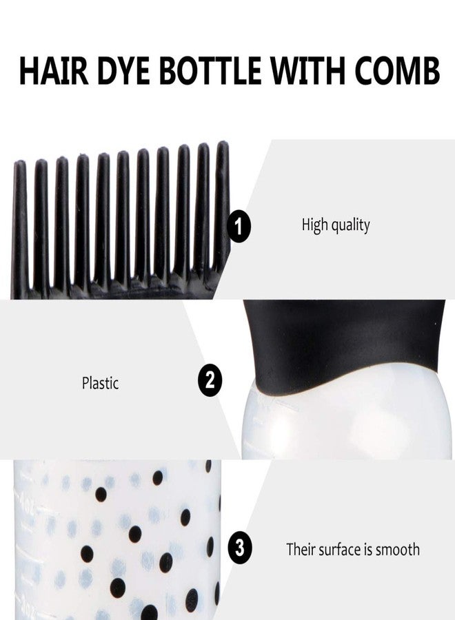 PartyKindom 3 Pack Root Comb Applicator Bottle, Applicator Bottle for Hair Dye Brush Root Comb Color with Refillable Container for Salon Store - Image 4