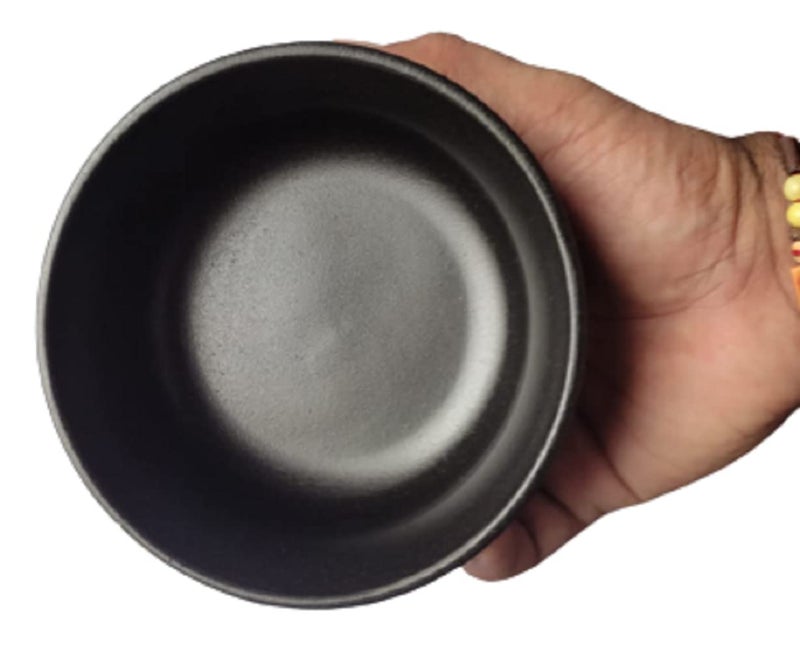 Mkd2 Rise Ceramic Serving Bowl (Black, 200ml) - 1 Piece for Soup, Vegitable, Dessert, Salad - Image 4