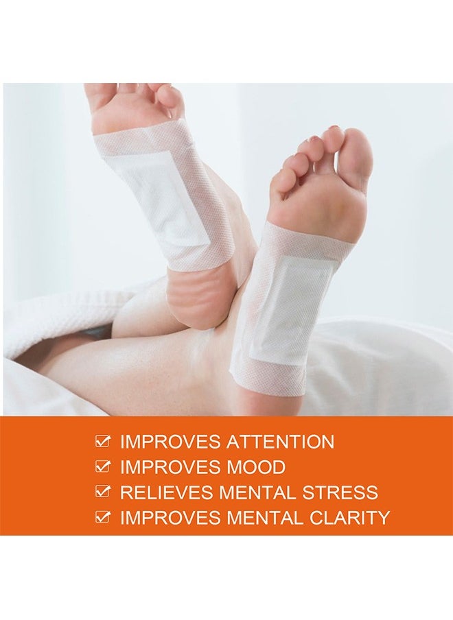SOUTH MOON Deep Cleansing Foot Pads - Ginger Extract Foot Pads Vitamin C Foot Patch Bamboo Vinegar Soothing Meridians and Activating Meridians Relieve Physical and Mental Stress Sleep Sole Stick Foot Care  - Image 2