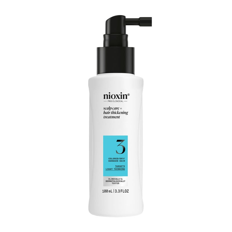 Nioxin System 3 Scalp + Hair Thickening Treatment | Serum for Colored or Damaged Hair with Light Thinning | 3.4 Fl oz. - Image 1