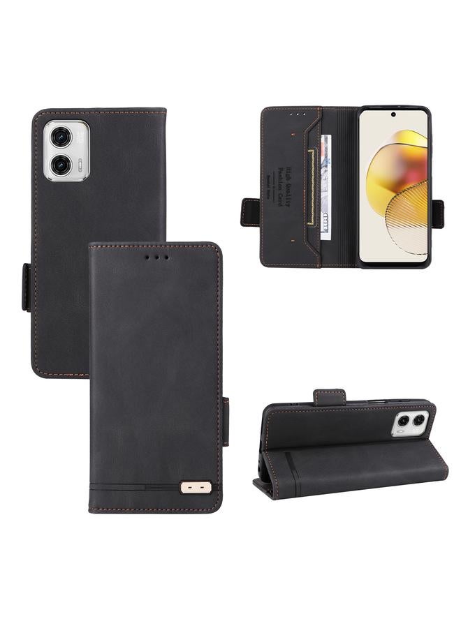 erorex Case For Motorola Moto G13 / G23 / G53 Magnetic Clasp Flip Leather Phone Case - Image 1