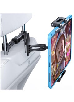 ميكسد حامل تثبيت على مسند رأس السيارة لأجهزة iPad Pro/Air/Mini اللوحية وأجهزة Nintendo Switch وiPhone وSamsung Galaxy/Note والهواتف الذكية المتوافقة مع الأجهزة مقاس 4.5 بوصة إلى 10 بوصة مع إمكانية الدوران 360 درجة  - Image 1