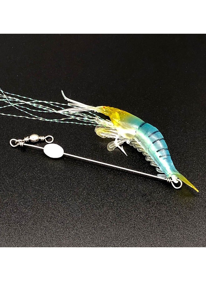 Generic 7-Piece Fishing Lures Soft Luminous Shrimp Lures Set, Shrimp Bait Set with Sharp Hooks, Fishing Tackle for Freshwater and Saltwater Bass Trout Catfish  - Image 5
