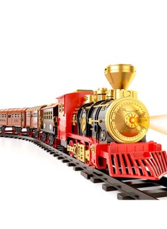 Beauenty Electric Train Set for Toddlers Age 3-5 Year Old, Toy Train Set with Steam Engine,  Train Set with Long Track Lights Sound for Boys Girls Holiday Decoration  - Image 2