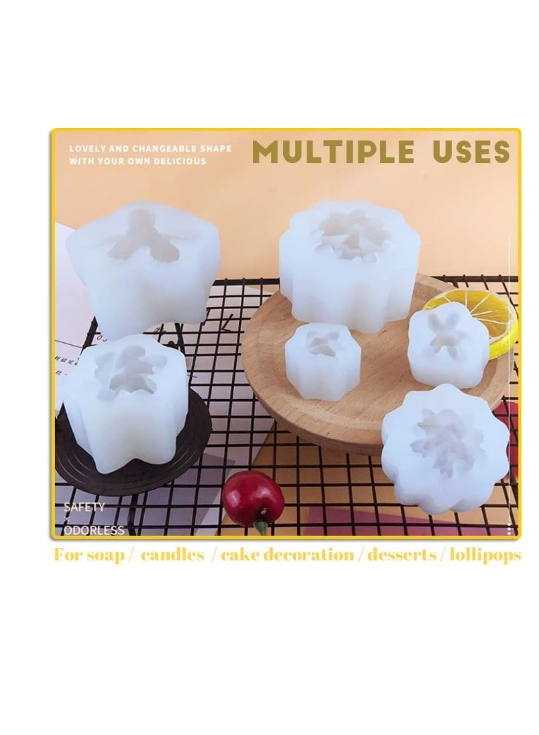 OASIS-TH 10 Packs Succulent Silicone Mold, DIY Cactus Flower Resin Casting Molds 3D Resin Crafts for Cake Decorating, Handmade Candle, Epoxy Resin, Polymer Clay, Fondant, Wax, Etc  - Image 4