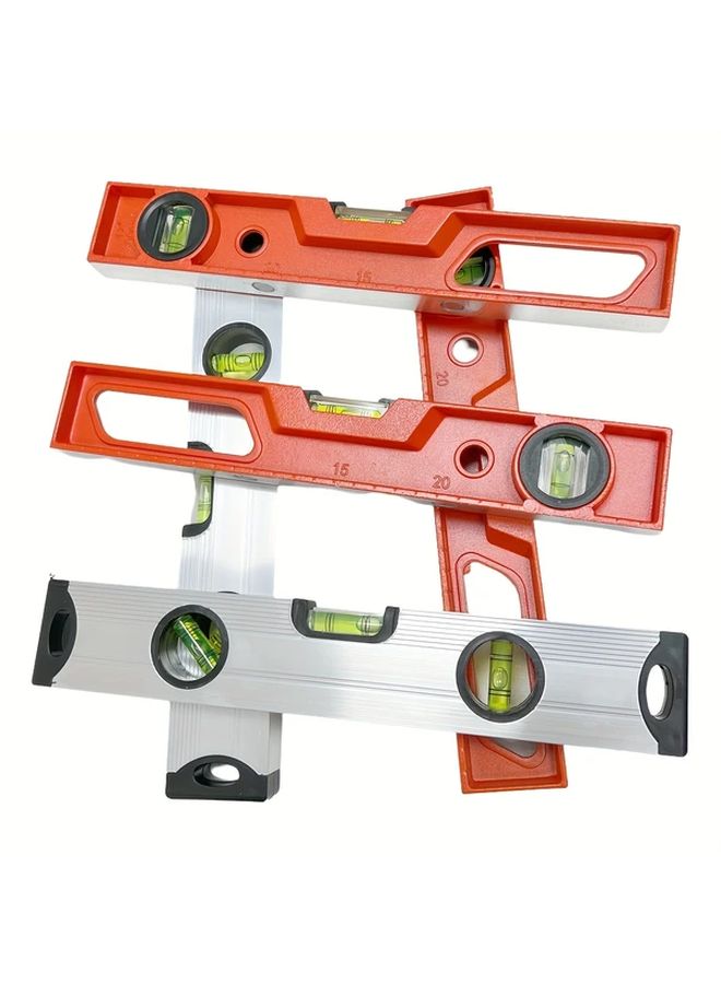 Solid Cast Aluminum Strong Magnetic Adjustable Bubble Level Ruler For DIY Construction Office Use - Image 2