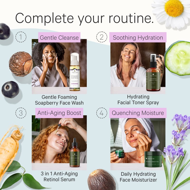 Tree to Tub Sensitive Skin Face Wash for Dry Skin - Moisturizing Gentle Face Cleanser for Women & Men, Hydrating Foaming Facial Cleanser, Daily Face Soap w/Organic Aloe Vera, All Natural Lavender Oil - Image 5