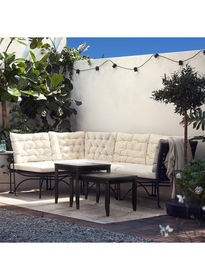 erorex Nest Of Tables, Set Of 2, In/Outdoor Dark Grey - Image 3