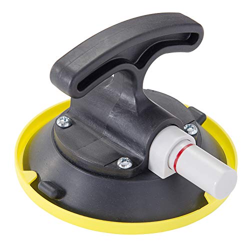 IMT 4.5" Glass Suction Cup Pump Active, T-Handle Vacuum Suction Cup Glass Lifter with Concave Plate for Flat/Curved Surface - Image 1