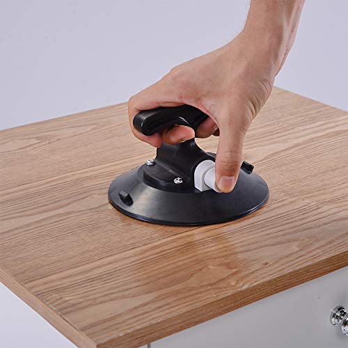 IMT 4.5" Glass Suction Cup Pump Active, T-Handle Vacuum Suction Cup Glass Lifter with Concave Plate for Flat/Curved Surface - Image 5