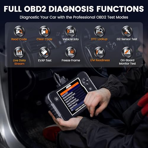 Ancel ANCEL FX2000 Plus OBD2 Scanner Diagnostic Tool with Protective Bag, ABS SRS Transmission Airbag Scan Tool, Check Engine Code Reader, Scanner for Car Lifetime Free Upgrade - Image 3