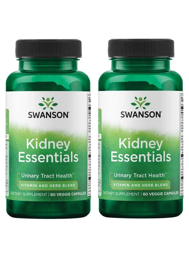 Swanson Kidney Essentials 60 Veg Capsules (2 Pack)