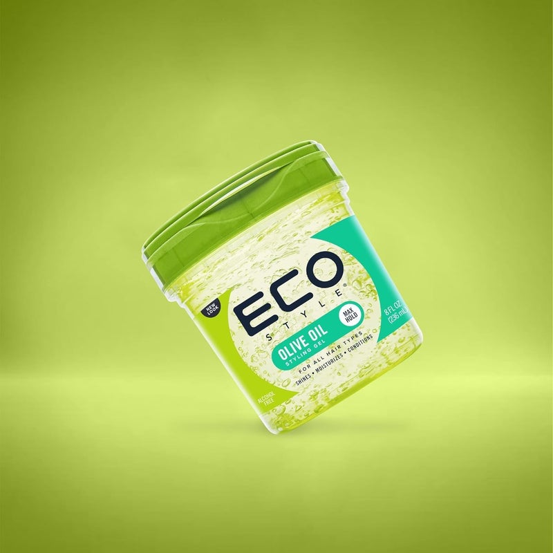 Eco Style Gel Olive Oil Styling - Adds Shine and Tames Split Ends - Delivers Moisture to Scalp - Nourishes And Repairs - Provides Weightless and Superior Hold - Ideal for all Hair - 8 oz - Image 5
