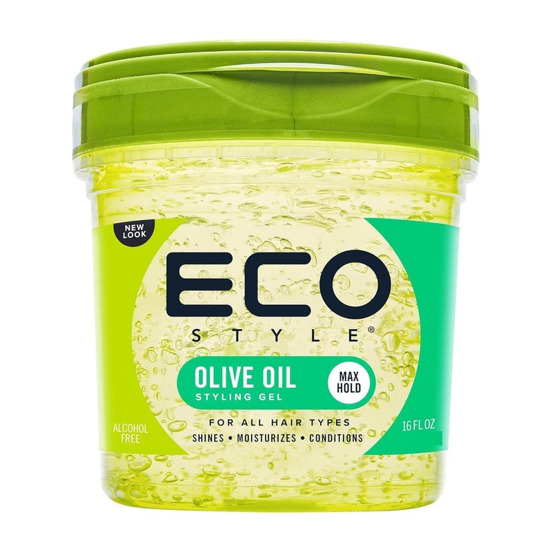 Eco Style Gel Olive Oil Styling - Adds Shine and Tames Split Ends - Delivers Moisture to Scalp - Nourishes And Repairs - Provides Weightless and Superior Hold - Ideal for all Hair - 8 oz - Image 1
