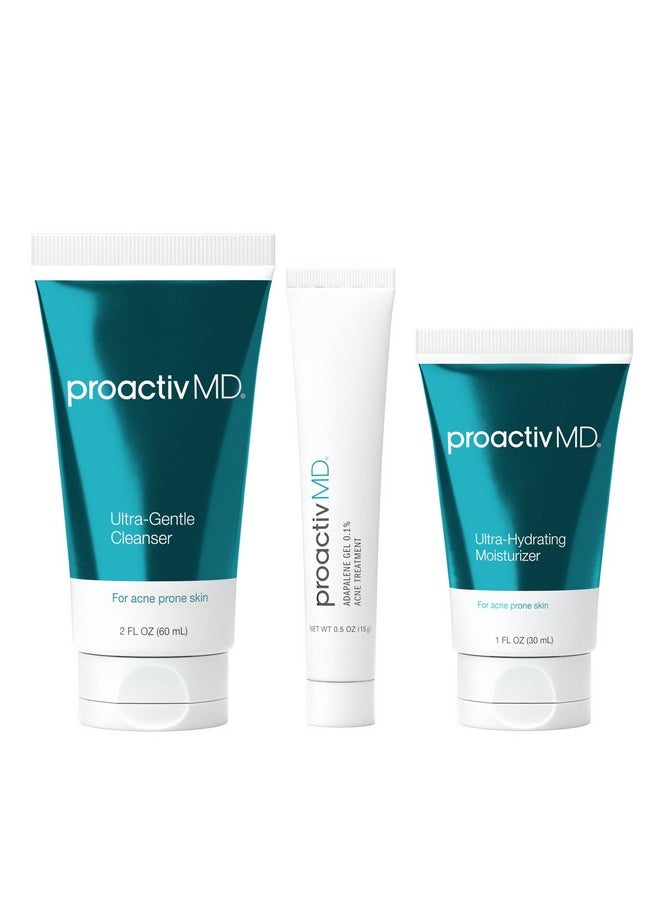 Proactiv Md Adapalene Gel Acne Kit With Adapalene Gel Acne Treatment Green Tea Face Cleanser And Moisturizer With Hyaluronic Acid 30 Day Kit  - Image 1