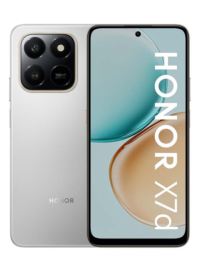 Honor X7d Dual SIM 8GB RAM 256GB 4G Meteor Silver - Middle East Version - Image 1