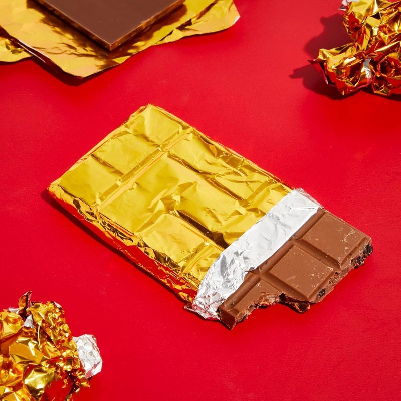 Juvale Gold Foil Sheets - Food-Safe Gold Aluminum Foil - Candy & Chocolate Bar Wrappers - 100 Pack, 6 x 7.5 in - Image 3