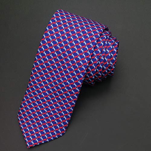 WITZROYS 100% Silk Ties for Men Handmade Neckties with Bunnies Printed+Gift box - Image 2