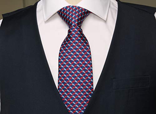 WITZROYS 100% Silk Ties for Men Handmade Neckties with Bunnies Printed+Gift box - Image 3
