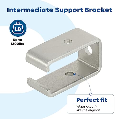 WIMART Channel Trolley Track Hanger Bracket, Intermediate Support Bracket for All 1-5/8" Strut Channel, Heavy Duty Track Joiner Support Bracket (Set 8) - Image 4