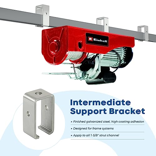 WIMART Channel Trolley Track Hanger Bracket, Intermediate Support Bracket for All 1-5/8" Strut Channel, Heavy Duty Track Joiner Support Bracket (Set 8) - Image 5