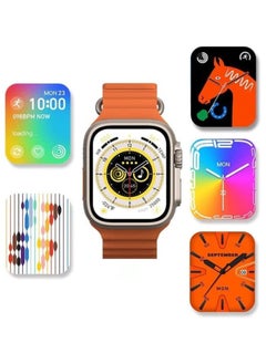 Smart watch X8+ Plus Ultra, eighth edition, 2.08 inch IPS screen - Bluetooth - NFC, wireless charger (Orange) - pzsku/Z817CBE0A41F22F3C9F8DZ/45/_/1706036600/d7664971-76a2-499a-b033-57093bd146f2