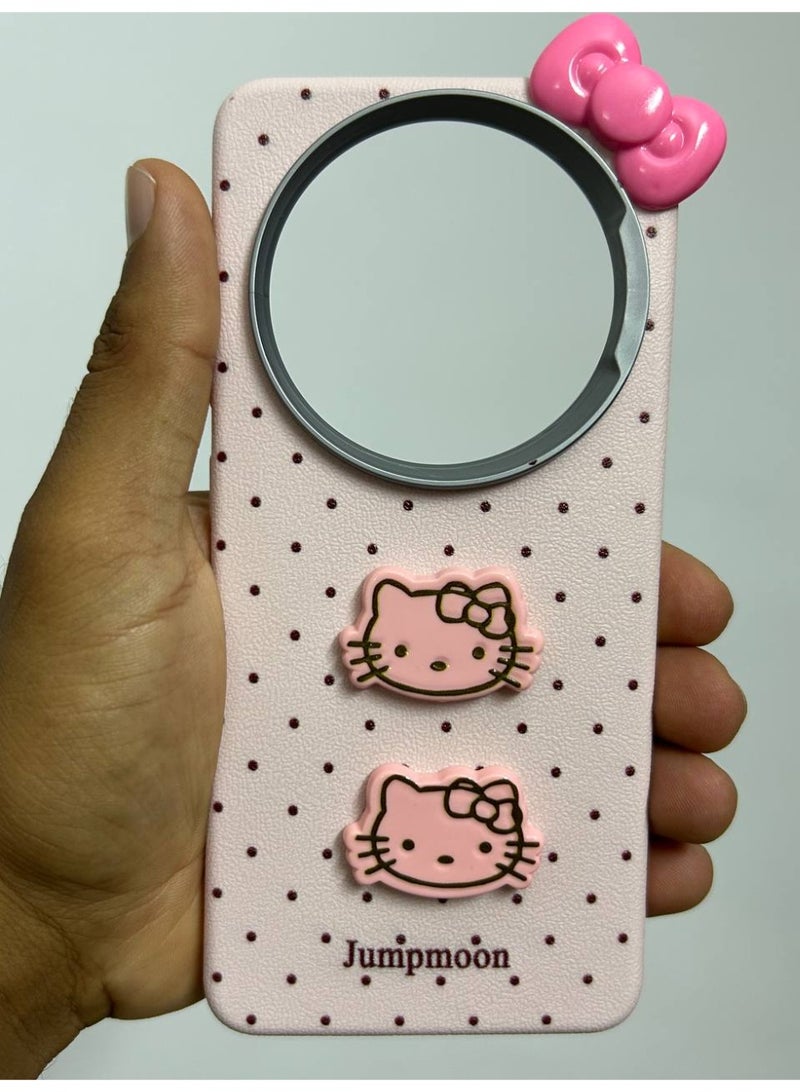 Jumpmoon Dotted Kitty Bow Back Case Compatible with Realme 12 Pro Plus - Image 2