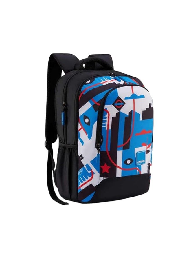 American Tourister Zipper Quad 3.0 Polyester Men's 3 Compartment Backpack (Free Size, Blue) - Image 1