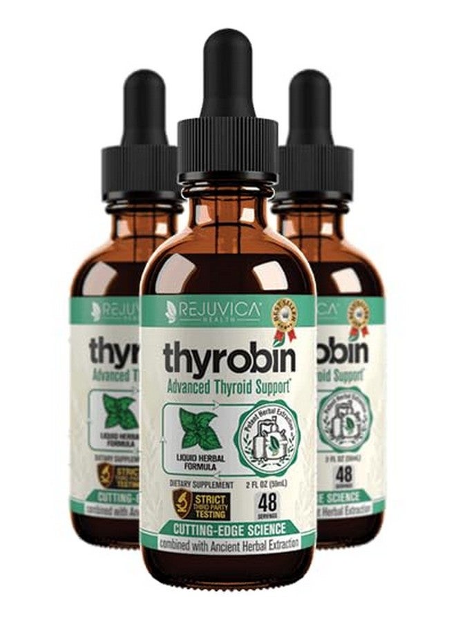 Rejuvica Health Thyrobin - Advanced Thyroid Support Supplement - Liquid Delivery for Better Absorption - Iodine, Stinging Nettle, Kelp, Astragalus, Ashwagandha & More!  - Image 1