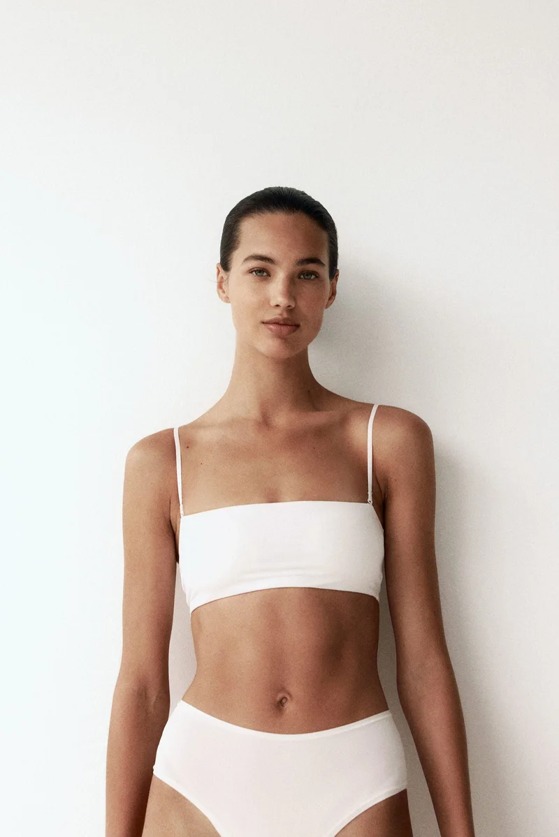 اتش اند ام حمالة صدر باندو من الجيرسيه المبطن