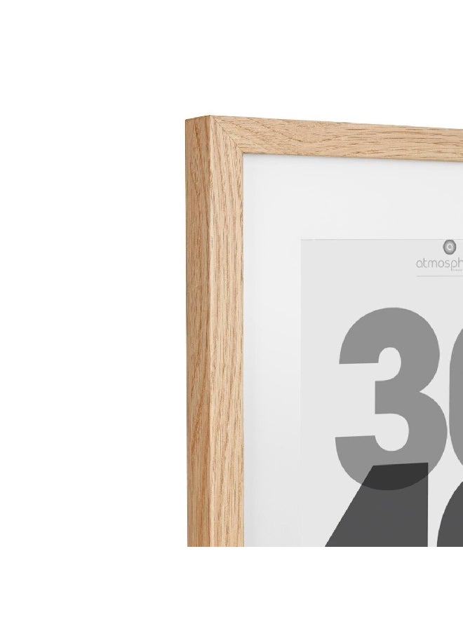 atmosphera Wall Mounted Decorative Easy-Hanging Photo Frame Natural 30 x 40 cm 121158C  - Image 3