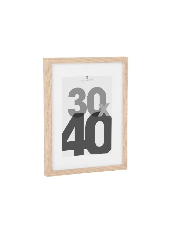atmosphera Wall Mounted Decorative Easy-Hanging Photo Frame Natural 30 x 40 cm 121158C  - Image 2