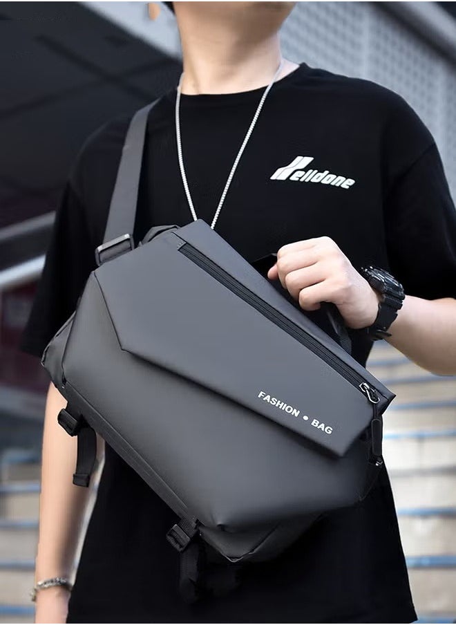 MIXDE Men Multi Functional Tote Bag Functional and Spacious Crossbody Bag with Magnetic Snap Closure and Expandable Buckles for Open Storage Space  - Image 5