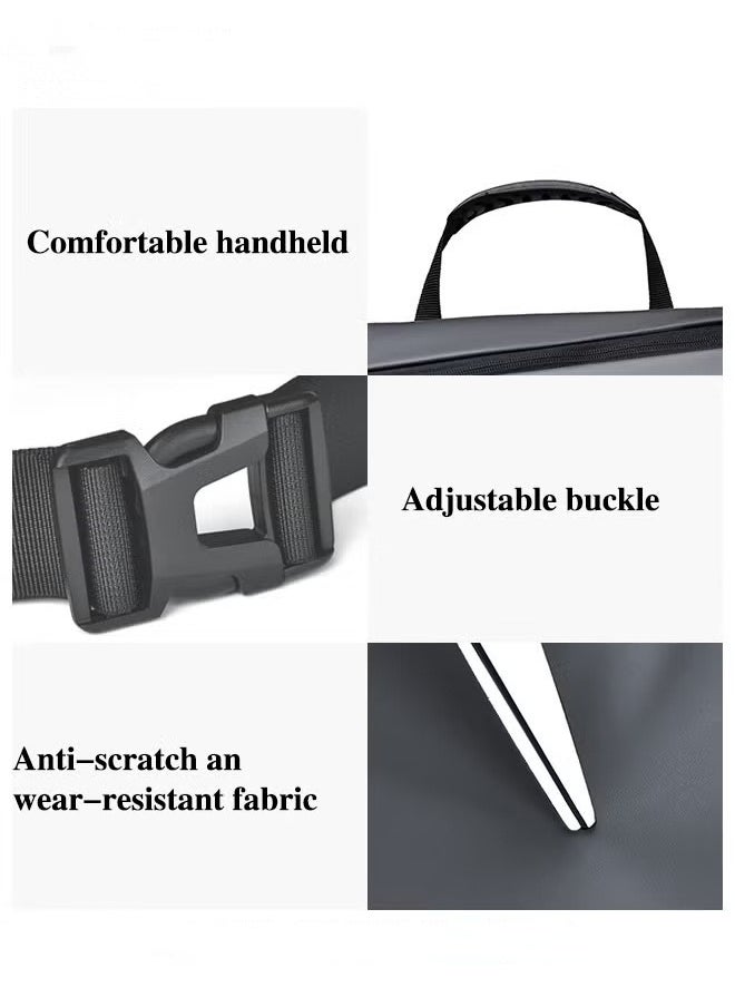 MIXDE Men Multi Functional Tote Bag Functional and Spacious Crossbody Bag with Magnetic Snap Closure and Expandable Buckles for Open Storage Space  - Image 4