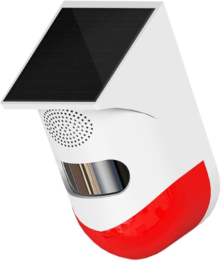 إنذار ممر الطاقة الشمسية مستشعر حركة الأشعة تحت الحمراء أمن المنزل الخارجي شحن لاسلكي تلقائي - Image 2