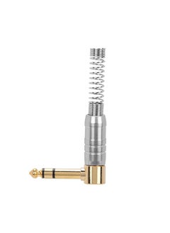 Thoraya 6PCS 6.35 Stereo Jack Gold-plated Welded Plug Dual sound Track Audio Cable Adapter  - Image 2