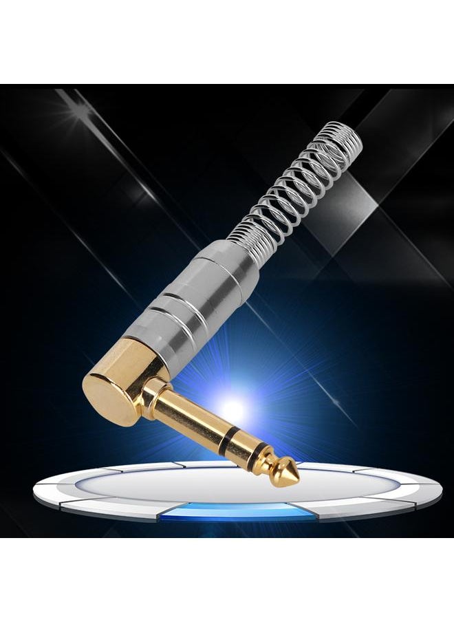 Thoraya 6PCS 6.35 Stereo Jack Gold-plated Welded Plug Dual sound Track Audio Cable Adapter  - Image 4