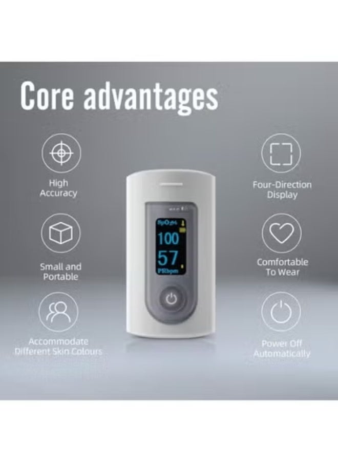 Fingertip Pulse Oximeter – Oxygen Saturation & Heart Rate Monitor, LED Display, Portable and Accurate Readings - Image 2